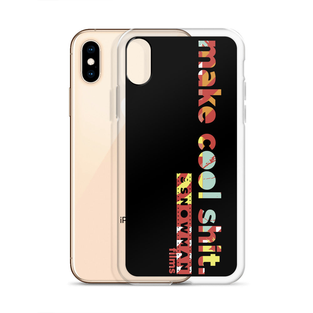 Make Cool Shit Red Horizontal iPhone Case