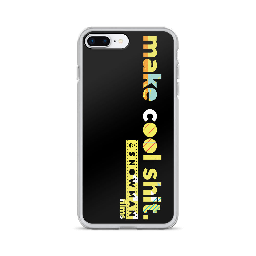 Make Cool Shit Yellow Horizontal iPhone Case