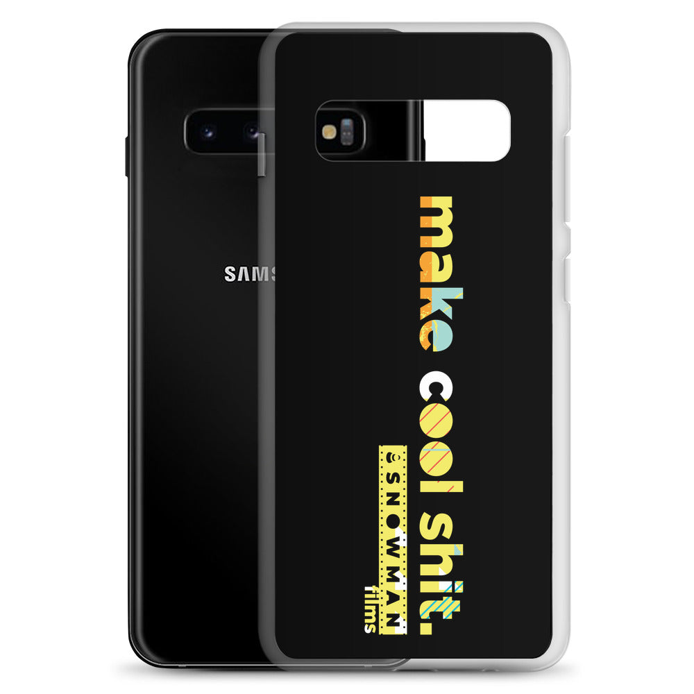 Make Cool Shit Yellow Horizontal Samsung Case
