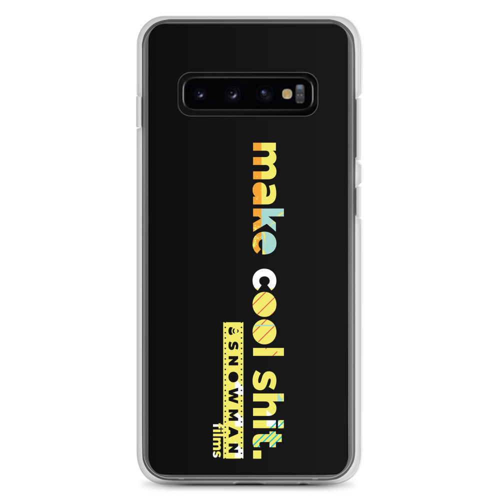 Make Cool Shit Yellow Horizontal Samsung Case