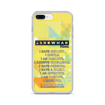 Snowman Fam Yellow iPhone Case