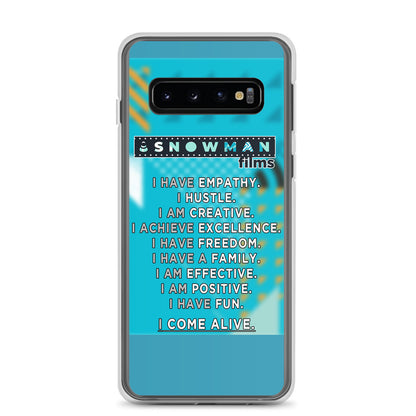Snowman Fam Blue Samsung Case