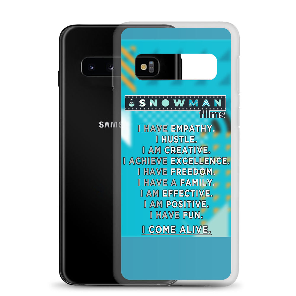 Snowman Fam Blue Samsung Case