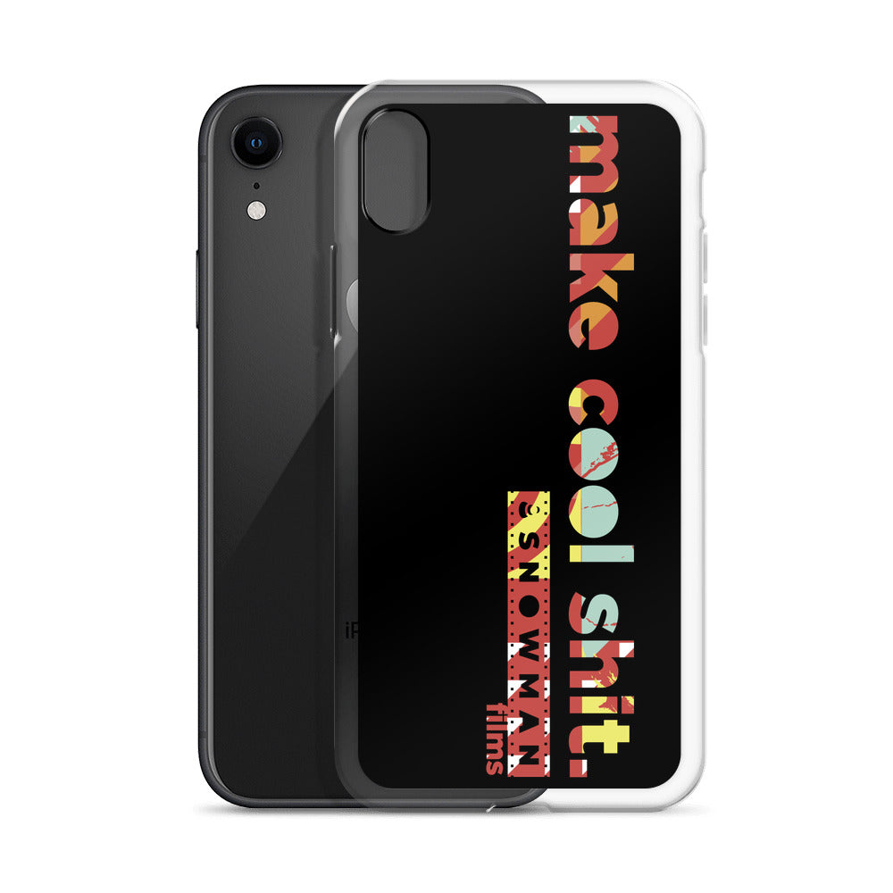 Make Cool Shit Red Horizontal iPhone Case