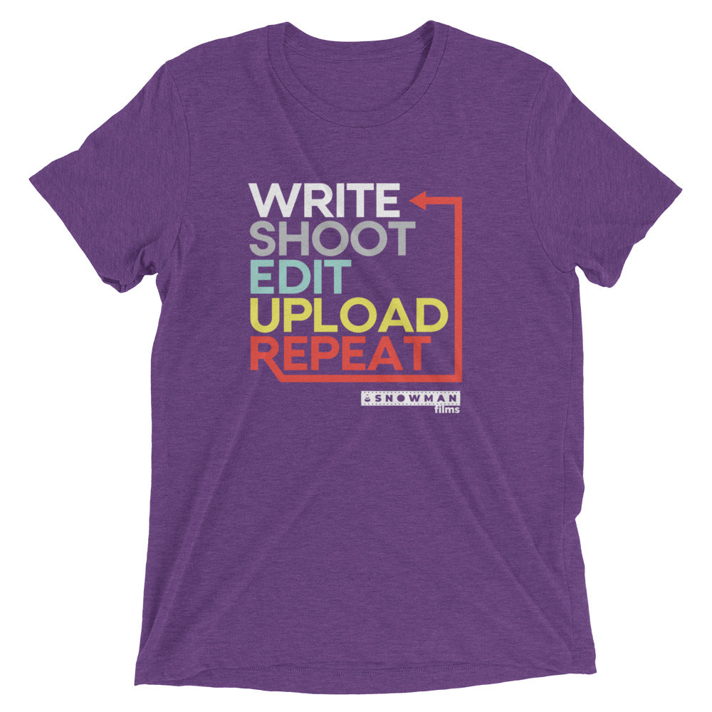 Write, Shoot, Edit, Upload, Repeat T-Shirt